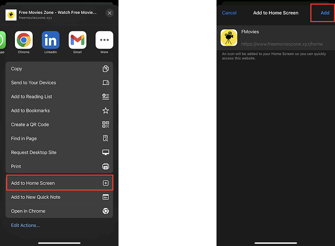iOS PWA install